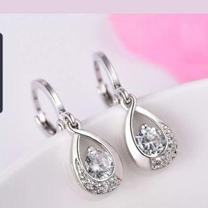 Unisex White Gold Filled Chic Cheap Topaz